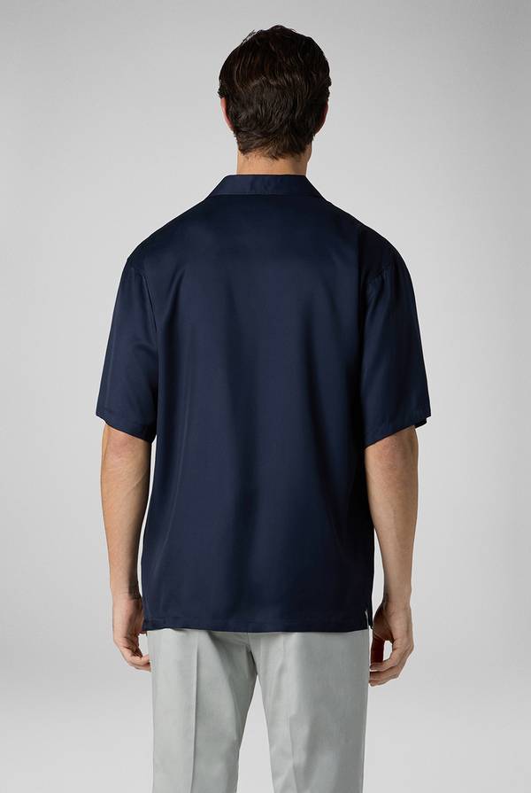 Lab. Pal Zileri Camicia bowling blu navy Saldi