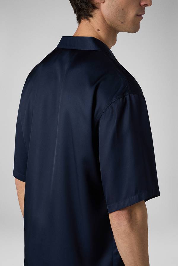 Lab. Pal Zileri Camicia bowling blu navy Saldi