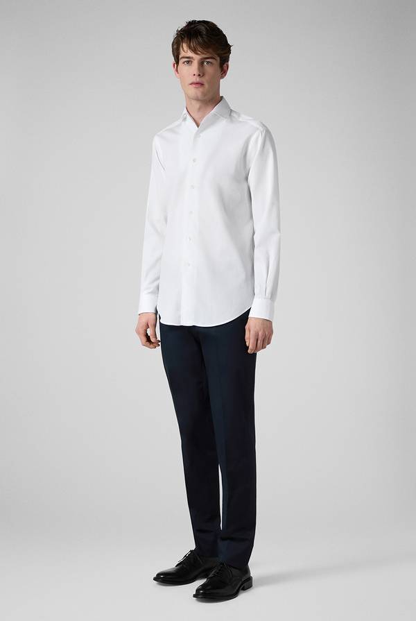 Lab. Pal Zileri Camicia bianca in cotone Saldi Di Fabbrica