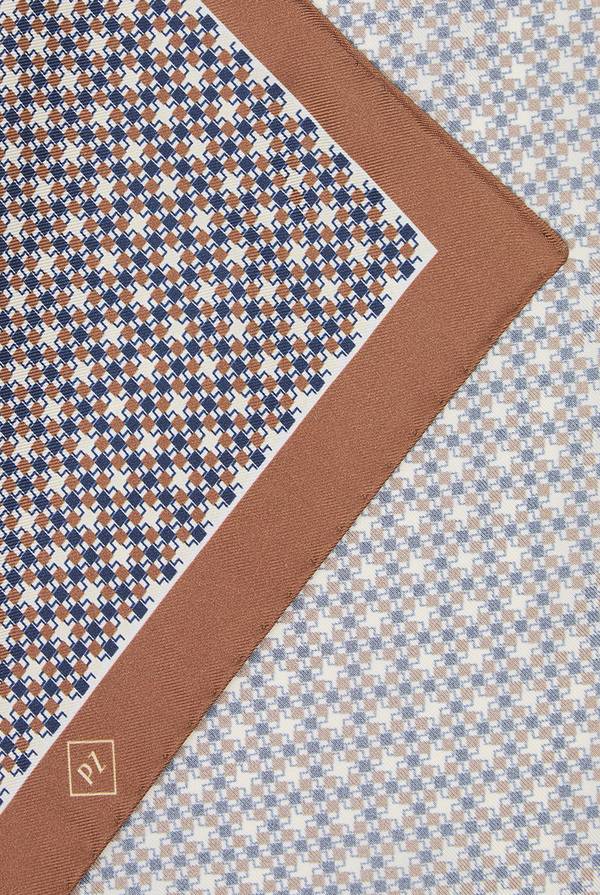 Lab. Pal Zileri Pochette in seta pied de poule Italy