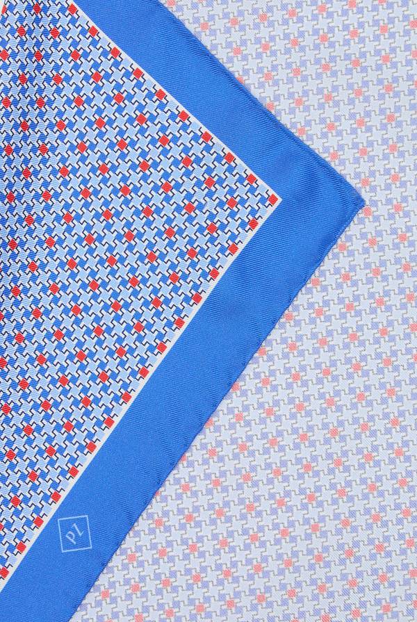 Lab. Pal Zileri Pochette in seta pied de poule Nuovo