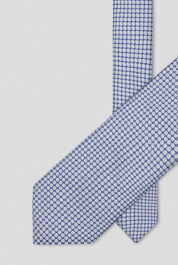 Lab. Pal Zileri Cravatta con micro lavorazione jacquard nei toni dell'azzurro Qualità
