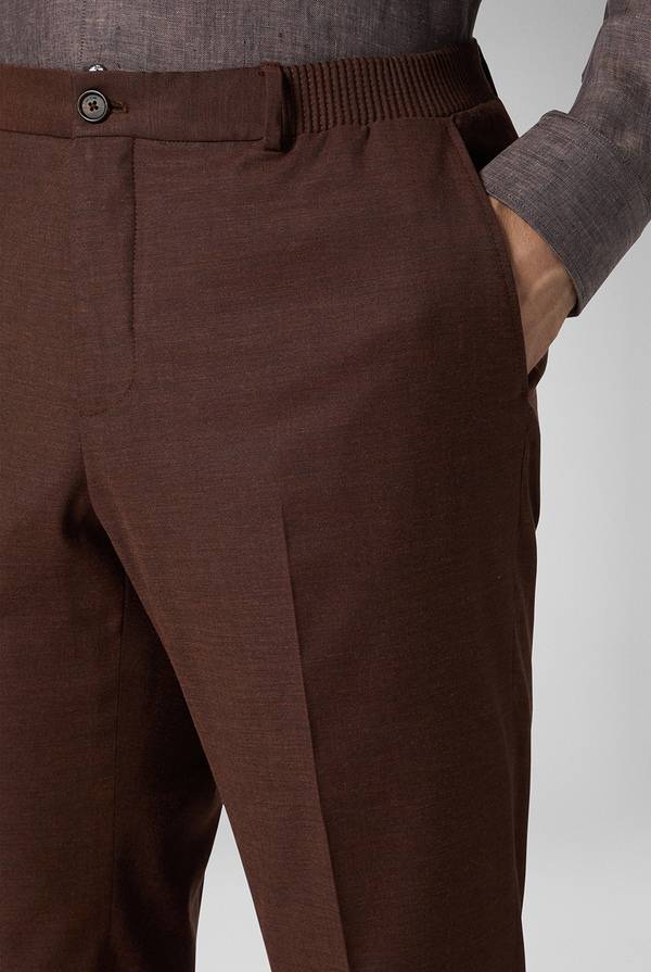 Lab. Pal Zileri Pantalone classico in lana e bamboo Saldi