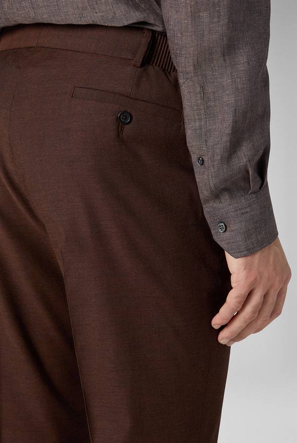 Lab. Pal Zileri Pantalone classico in lana e bamboo Saldi