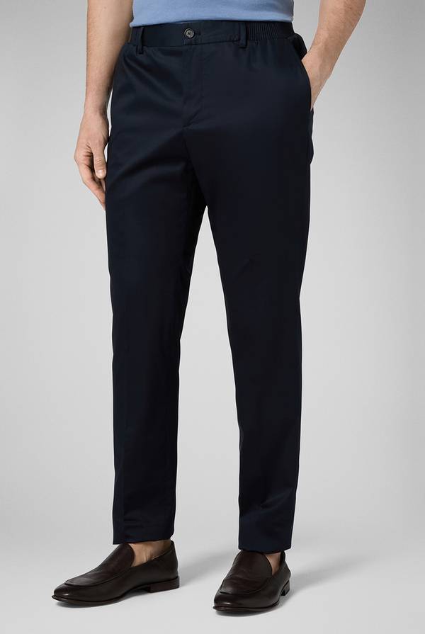Lab. Pal Zileri Pantalone in cotone e tencel stretch Saldi Di Fabbrica