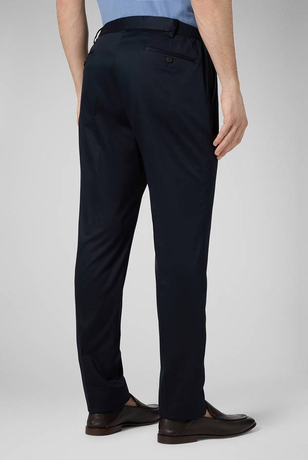 Lab. Pal Zileri Pantalone in cotone e tencel stretch Saldi Di Fabbrica