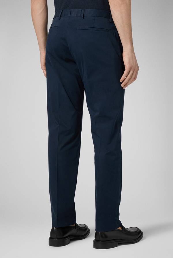 Lab. Pal Zileri Chino in cotone stretch tinto in capo Ultimo giorno