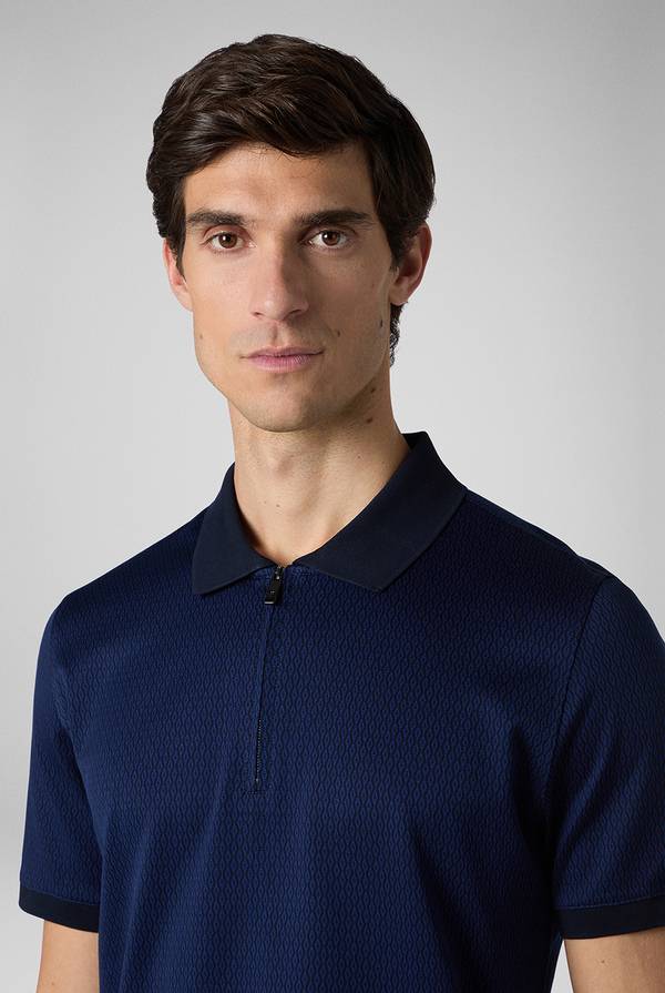 Lab. Pal Zileri Polo a zip in cotone mercerizzato Qualità Garantita