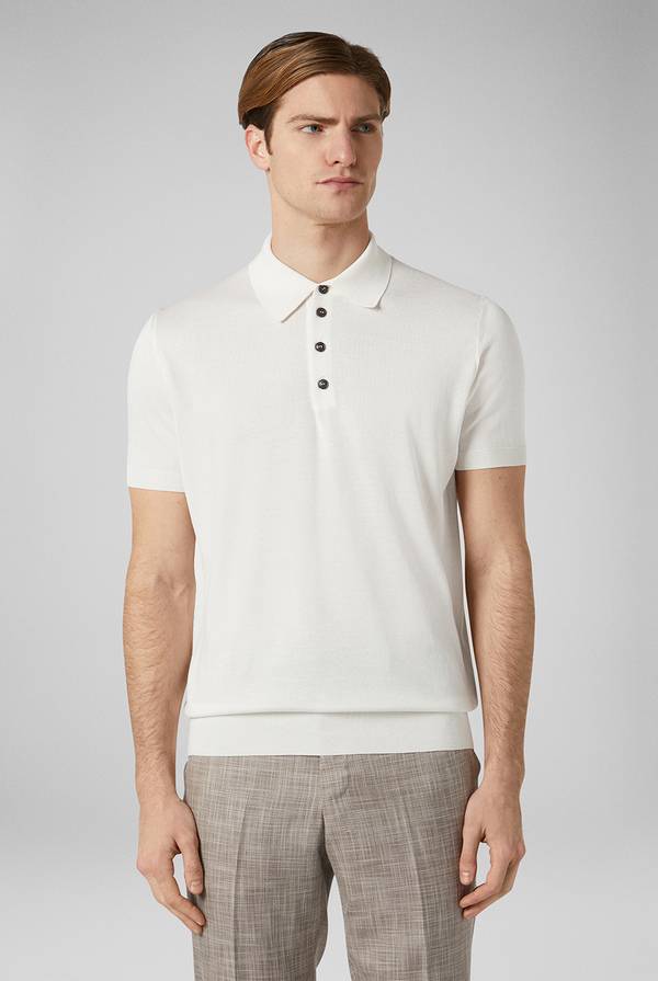 Lab. Pal Zileri Polo in maglia di seta e cotone Negozi Online