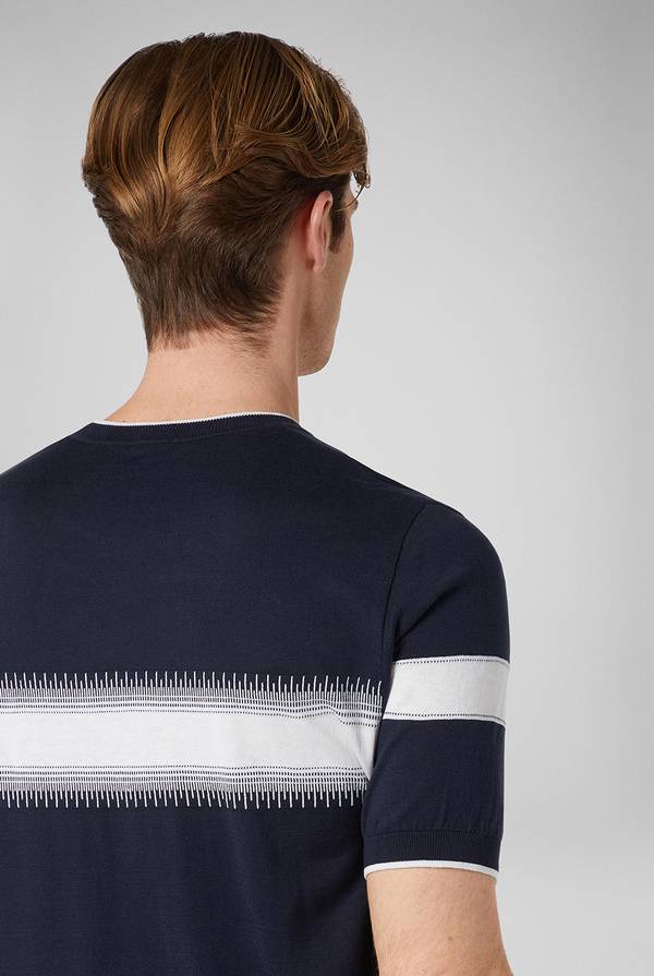 Lab. Pal Zileri Maglia girocollo in seta e cotone Shopping Online
