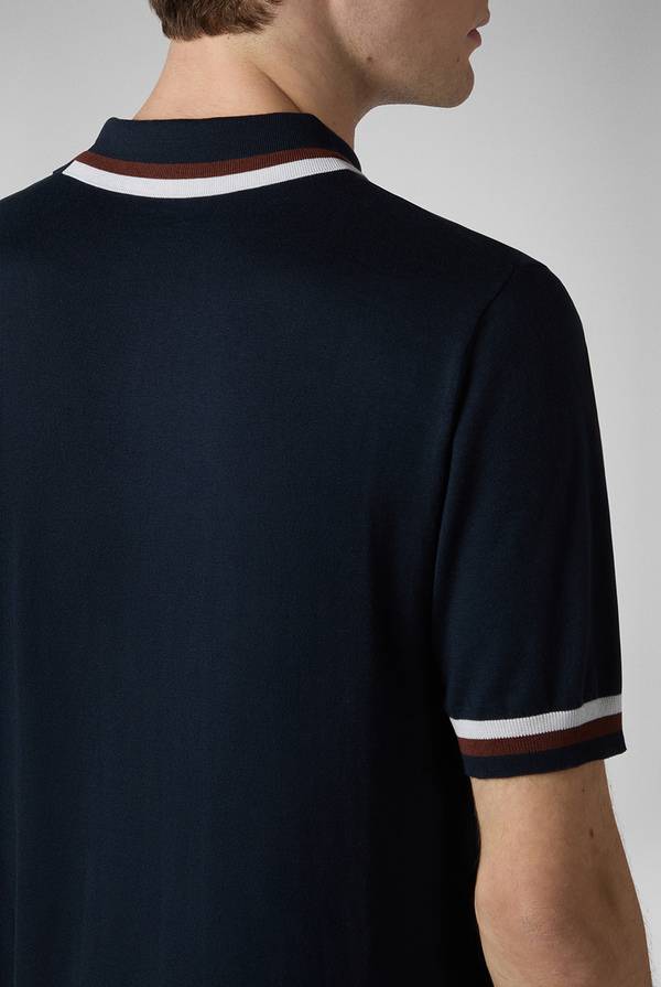 Lab. Pal Zileri Polo in maglia con dettagli a contrasto Prezzo Ridotto
