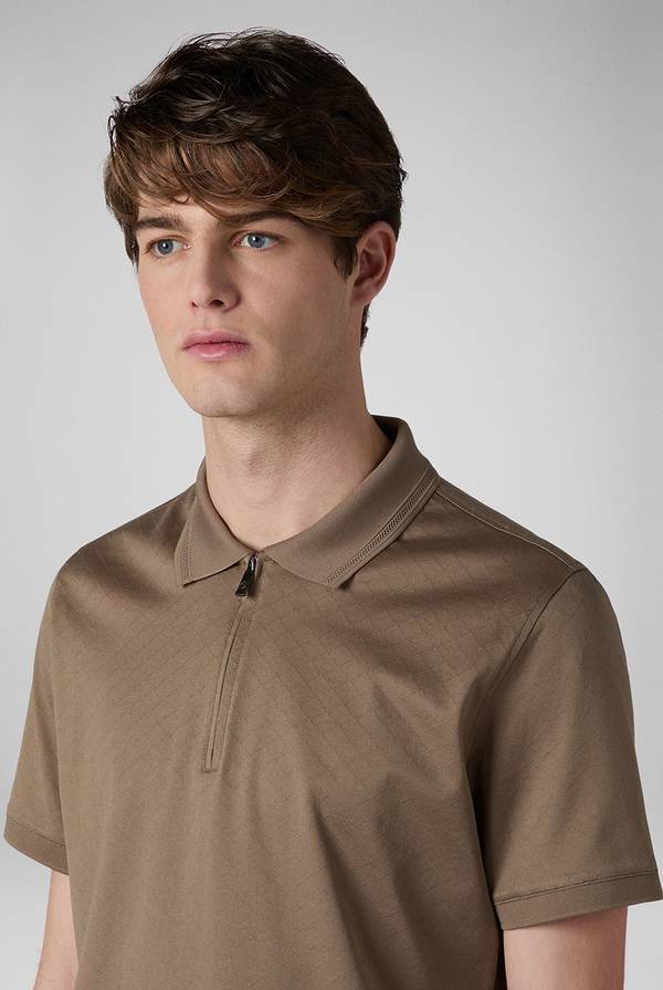 Lab. Pal Zileri Polo con monogramma allover Outlet