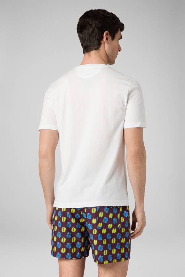 Lab. Pal Zileri tshirt in cotone con stampa astratta Nuovo