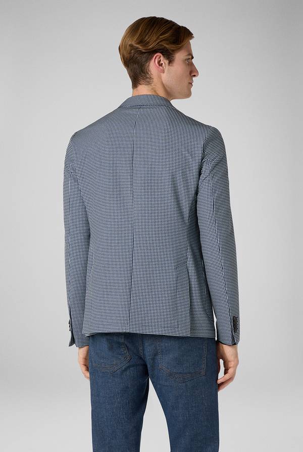 Lab. Pal Zileri Giacca Effortless in jersey con motivo pied de poule Negozi Online