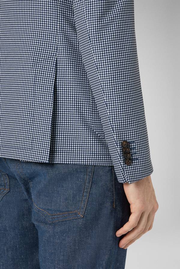 Lab. Pal Zileri Giacca Effortless in jersey con motivo pied de poule Negozi Online