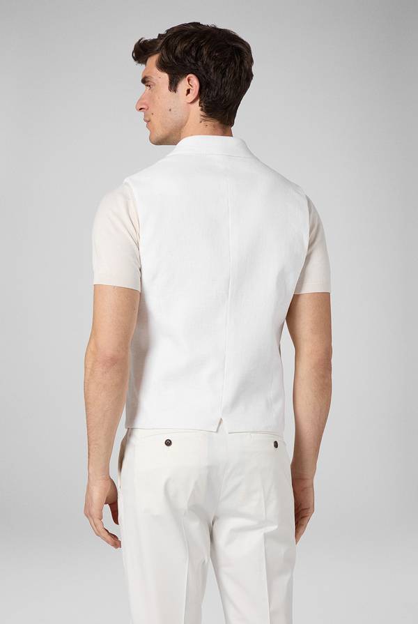 Lab. Pal Zileri Gilet doppiopetto bianco con macro bottoni Affare Del Giorno