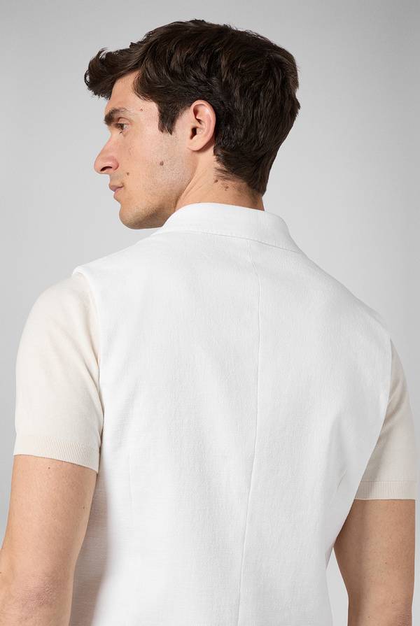 Lab. Pal Zileri Gilet doppiopetto bianco con macro bottoni Affare Del Giorno
