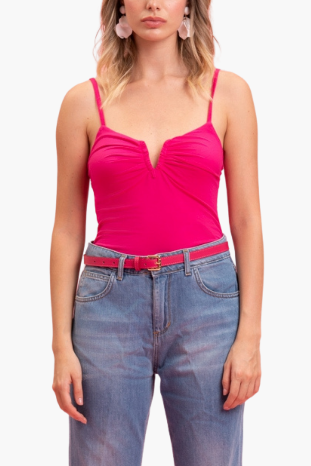 Nualy BODY CON DRAPPEGGIO Vendita Calda