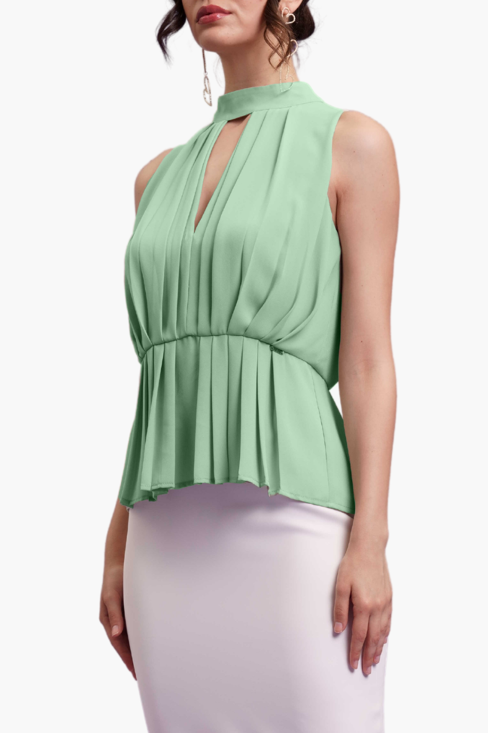Nualy BLUSA CON PIEGHE Economico