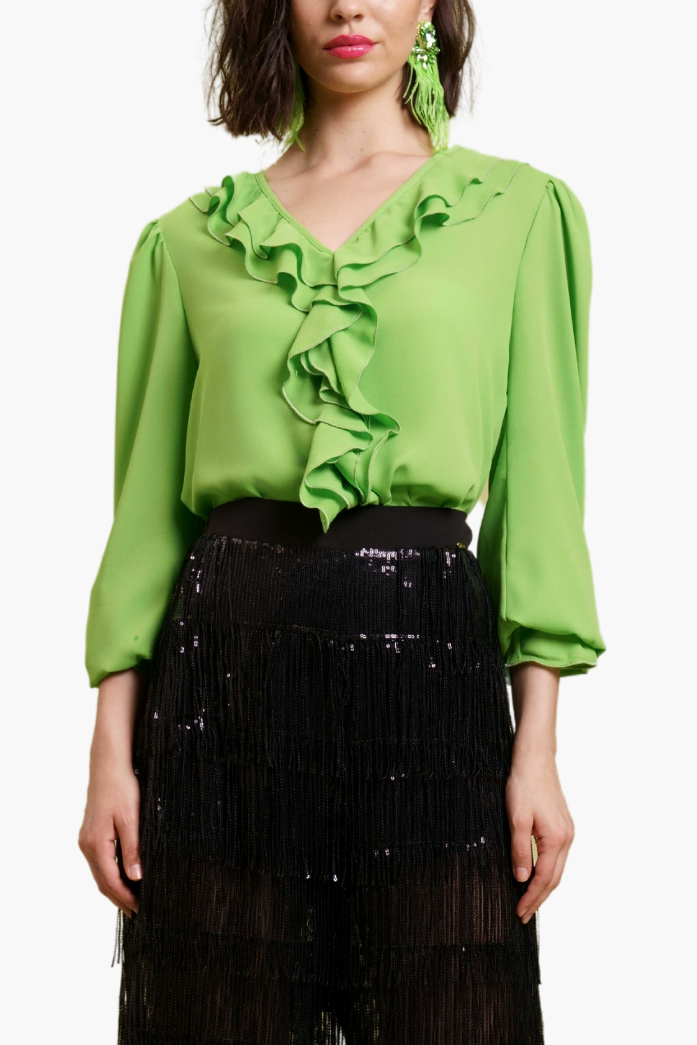 Nualy CAMICIA CON ROUCHES Outlet