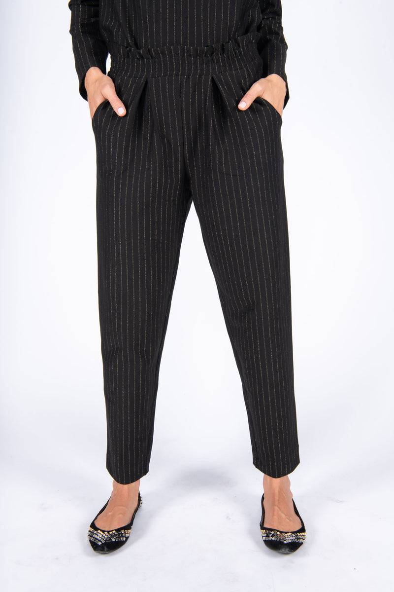 Olive E Miele PANTALONE GERTIE GESSATO LUREX 2025