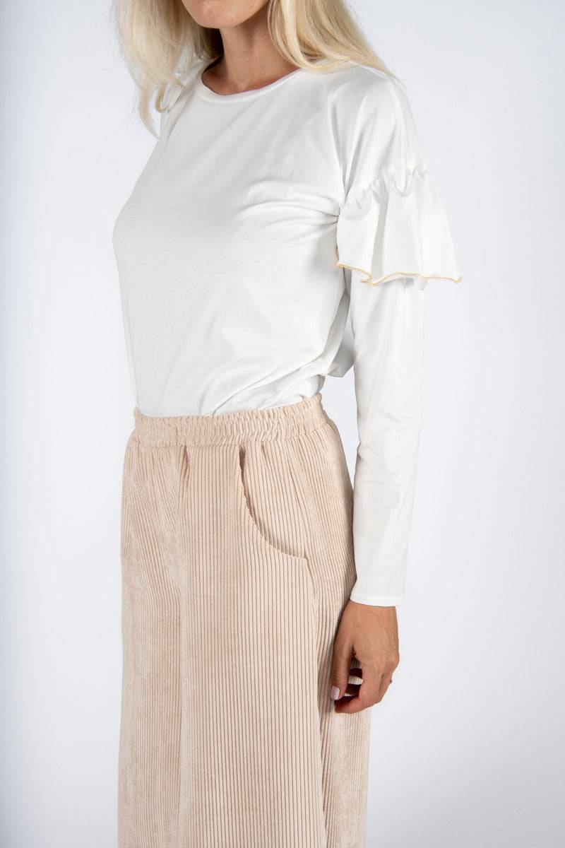 Olive E Miele PANTALONE MOLLIE VELLUTO CIPRIA Acquista Ora