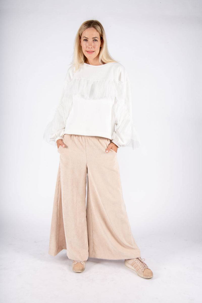 Olive E Miele PANTALONE MOLLIE VELLUTO CIPRIA Acquista Ora