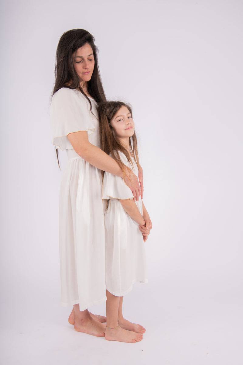 Olive E Miele ABITO DOROTHEA LATTE Presa