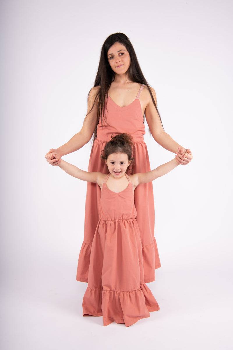 Olive E Miele MiniMe abito Annabelle argilla Vendita