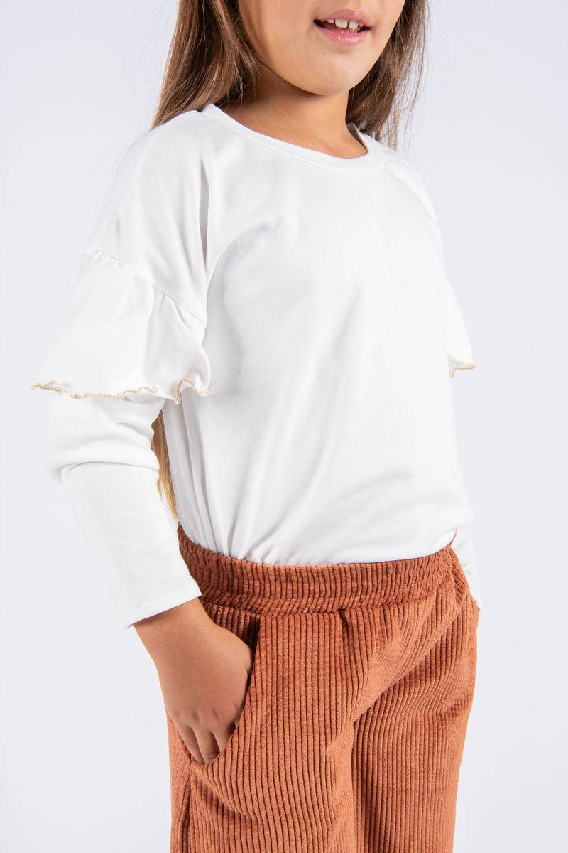 Olive E Miele T-SHIRT IDA WHITE Consegna Veloce