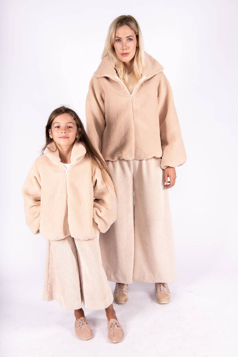 Olive E Miele MiniMe pantalone Mollie cipria + bomber Winter cipria Hotsell