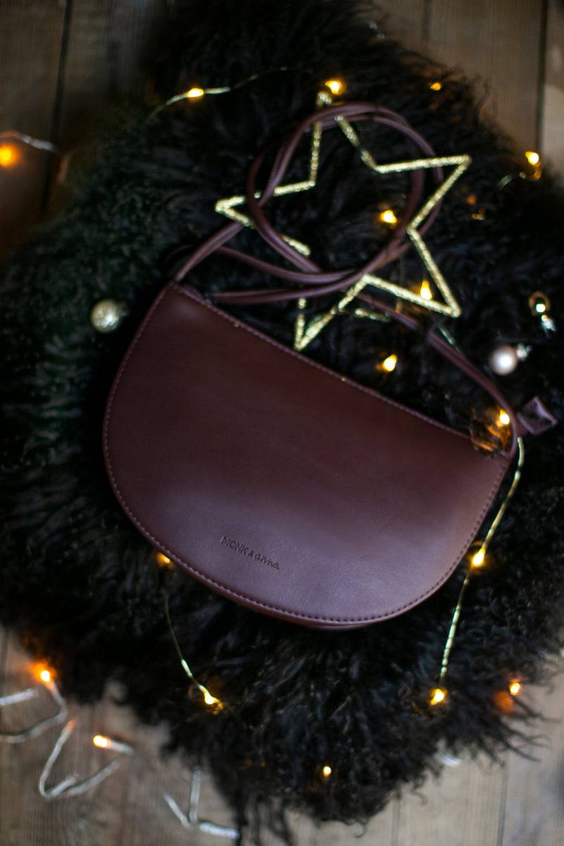 Olive E Miele HALF MOON BAG MOGANO Qualità Garantita