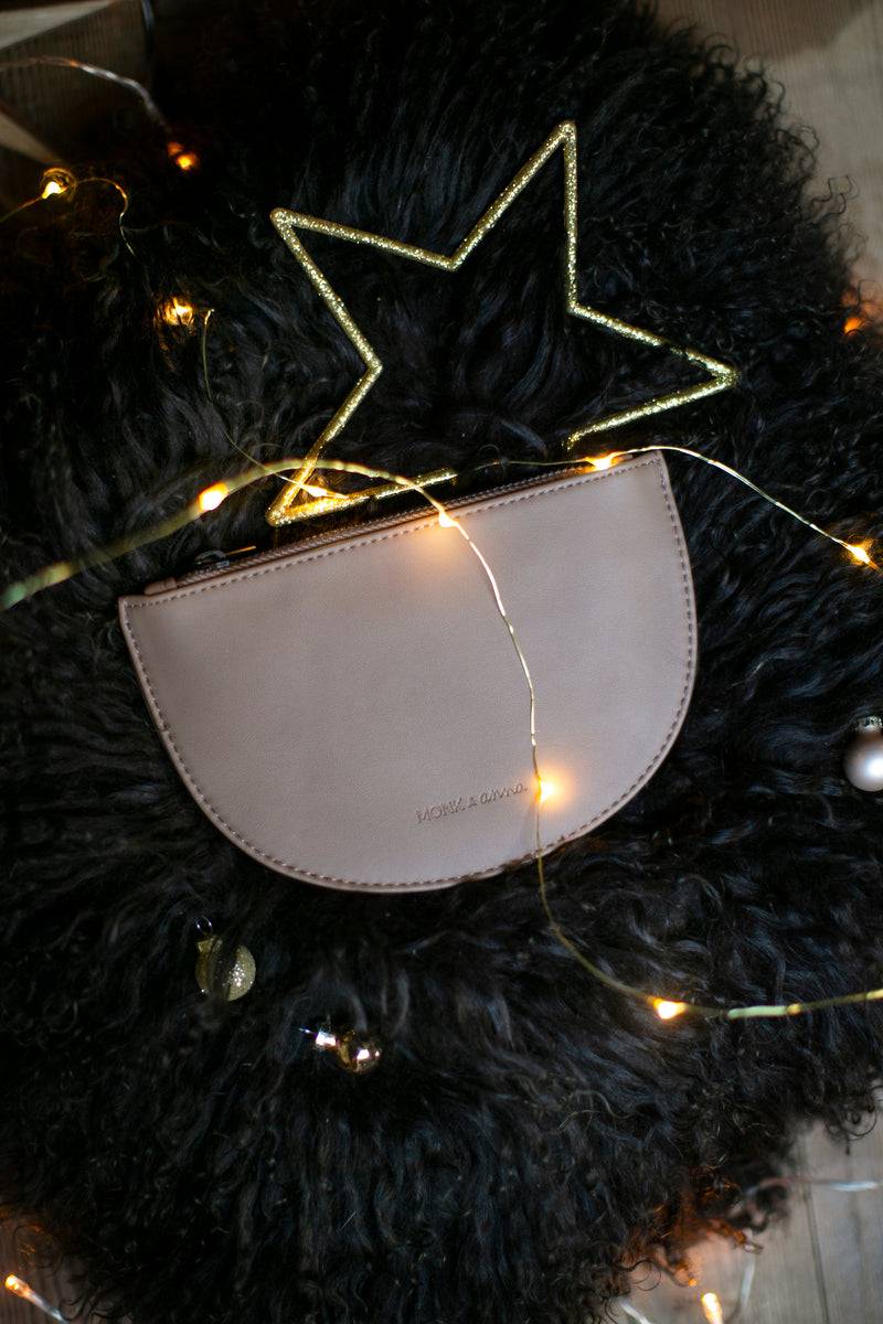 Olive E Miele HALF MOON WALLET CACAO Novità
