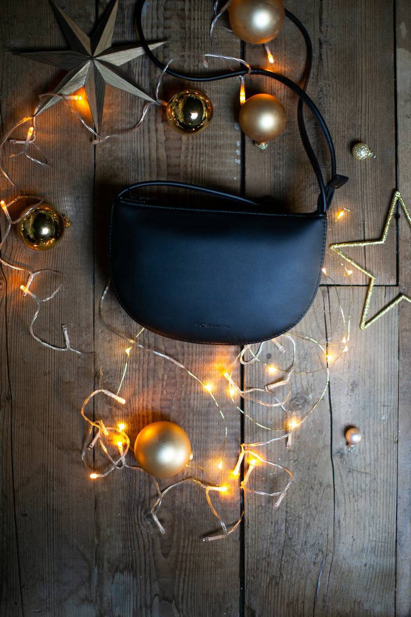 Olive E Miele HALF MOON BAG NERO Sconto