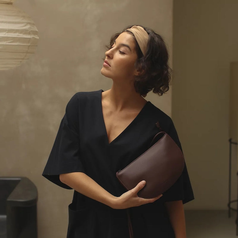 Olive E Miele HALF MOON BAG MOGANO Offerta