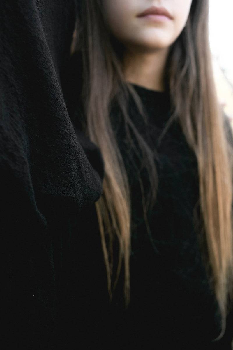 Olive E Miele MAGLIA AVALON NERO WOOL Negozio
