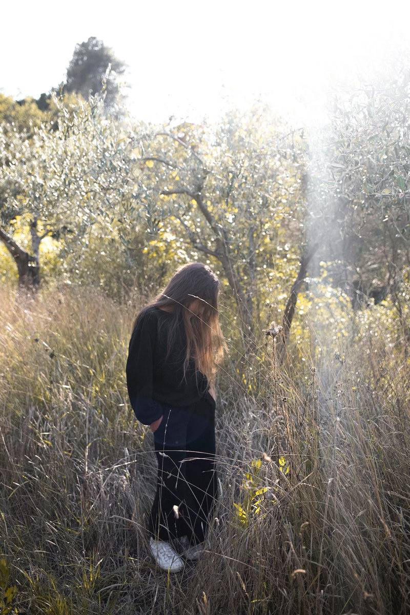 Olive E Miele MAGLIA AVALON NERO WOOL Negozio