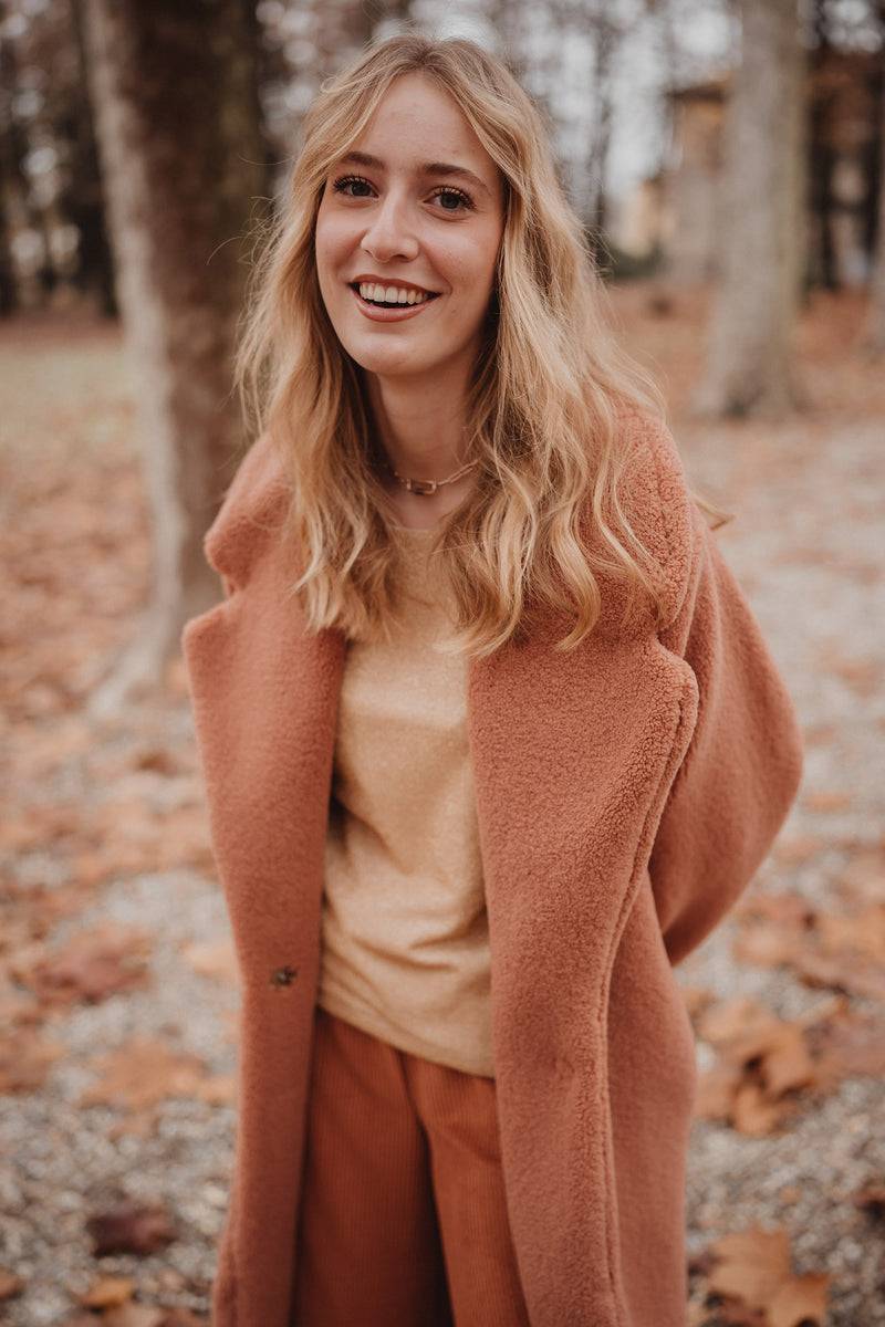 Olive E Miele CAPPOTTO PEGGY MATTONE Italia