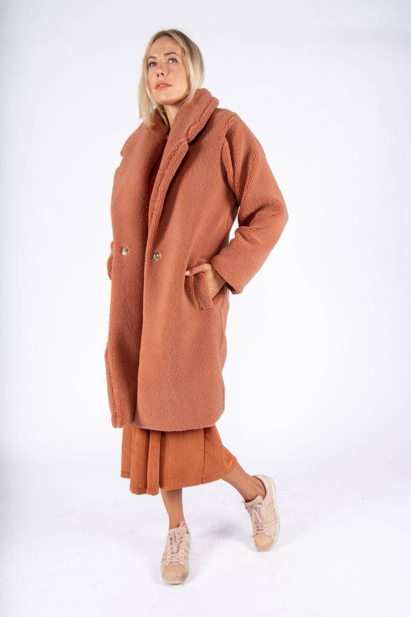 Olive E Miele CAPPOTTO PEGGY MATTONE Italia