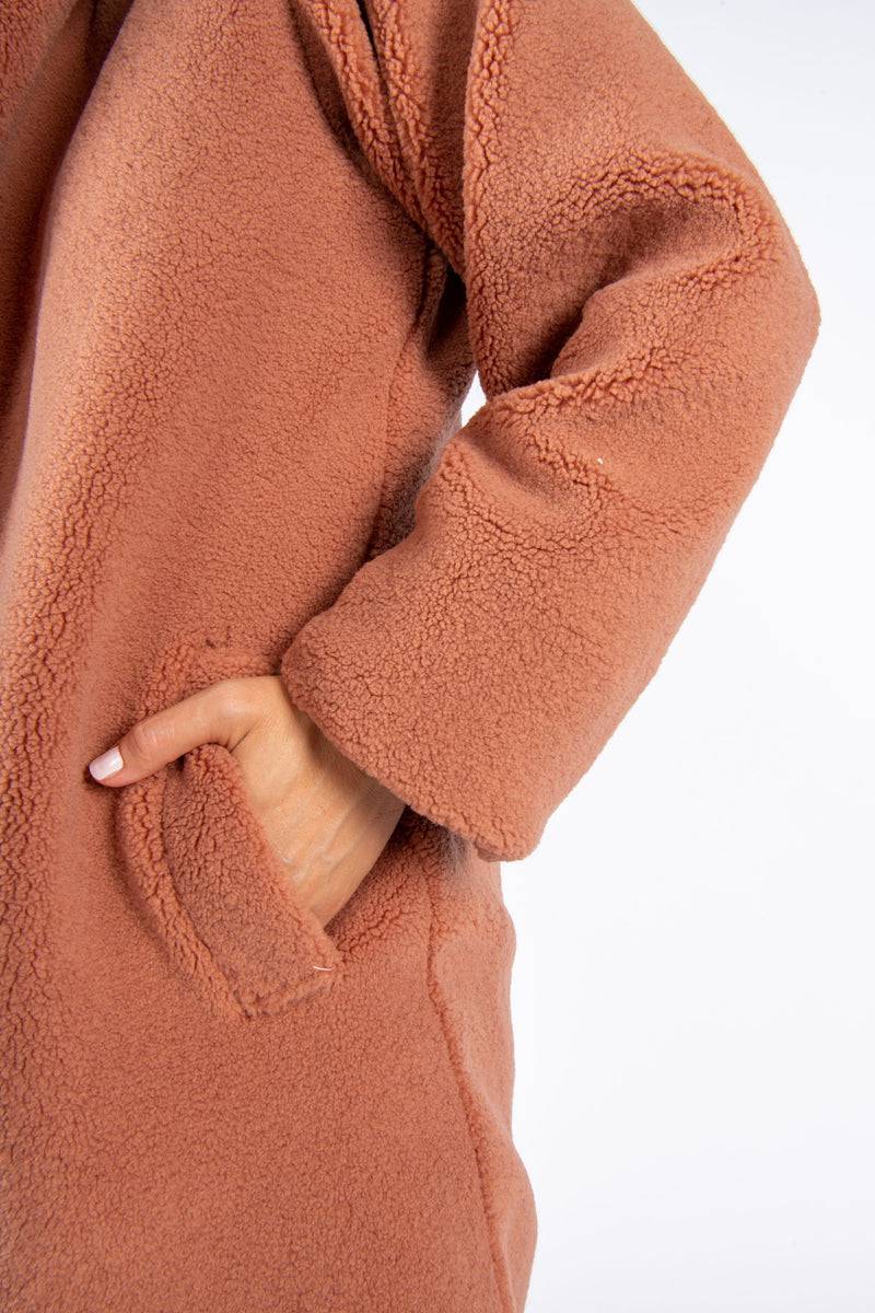Olive E Miele CAPPOTTO PEGGY MATTONE Italia