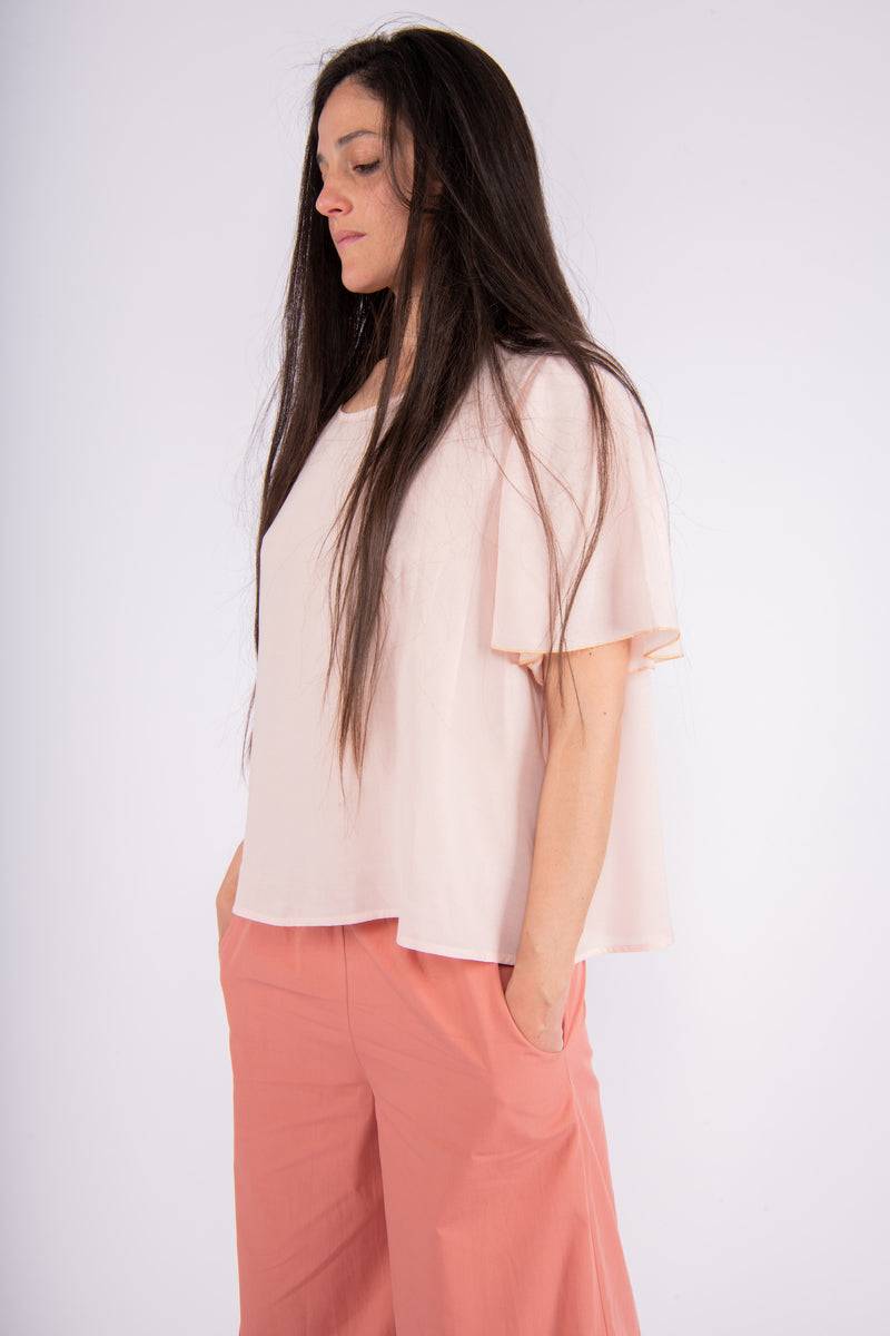 Olive E Miele PANTALONE MOLLIE POPELINE ARGILLA Economico