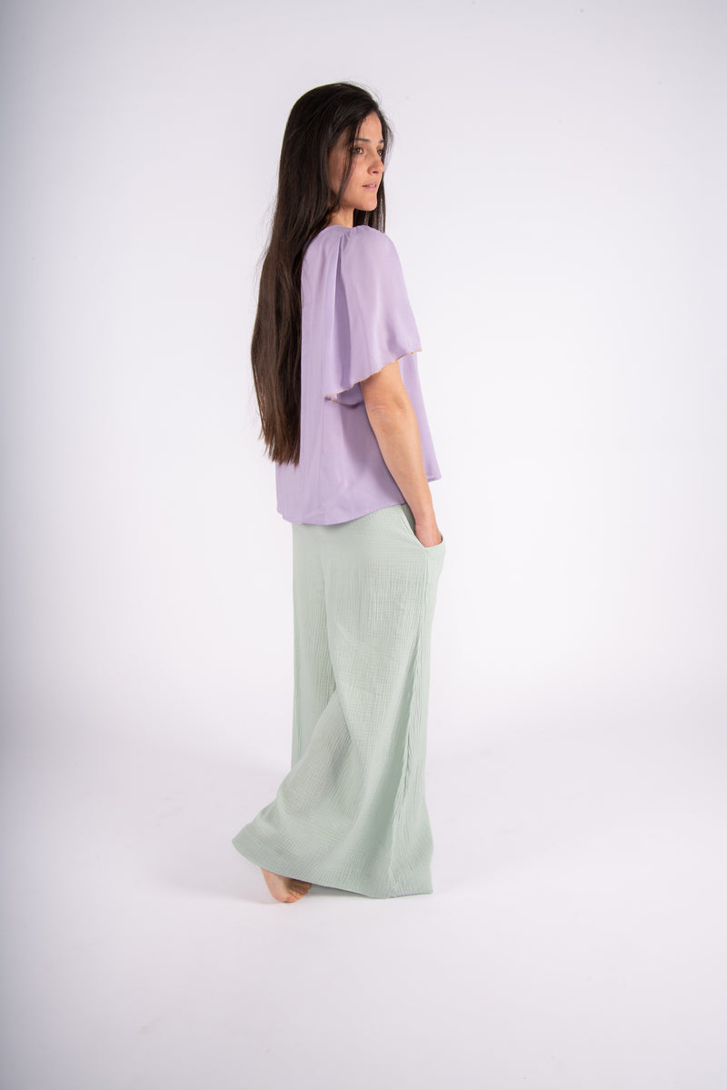 Olive E Miele PANTALONE MOLLIE ACQUA Outlet