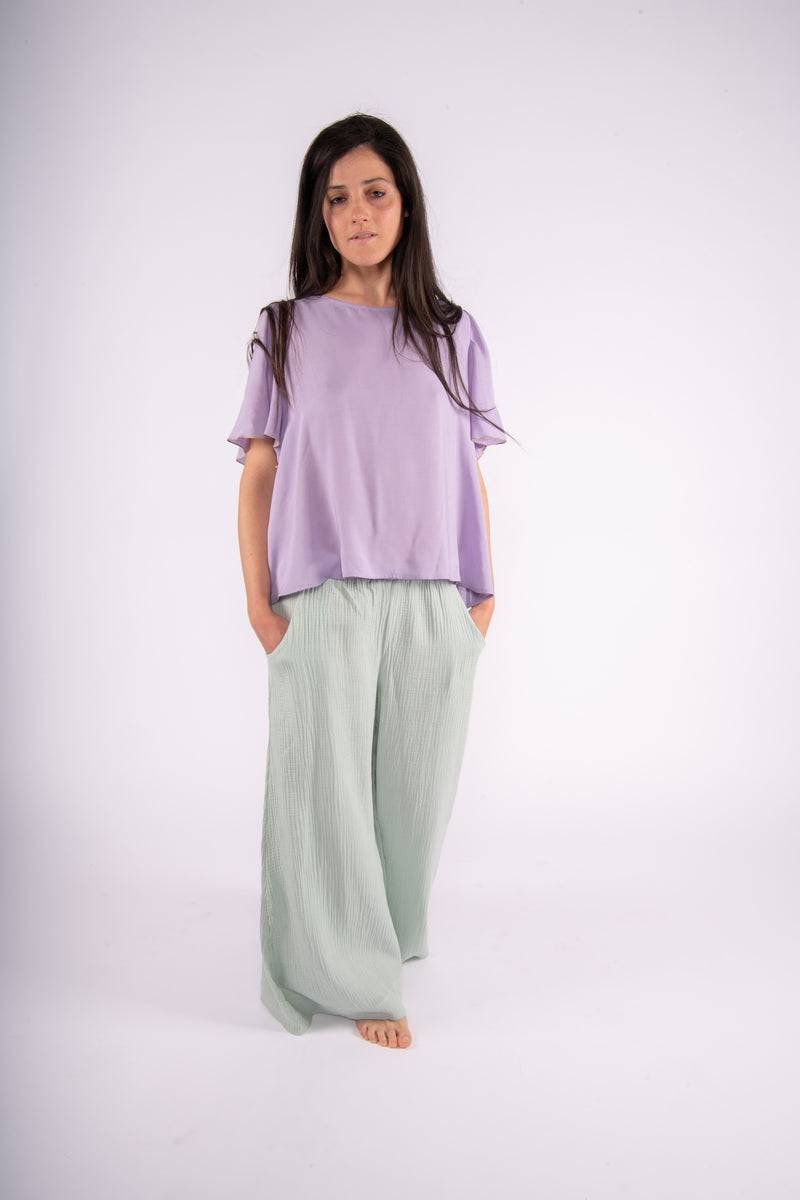 Olive E Miele PANTALONE MOLLIE ACQUA Outlet