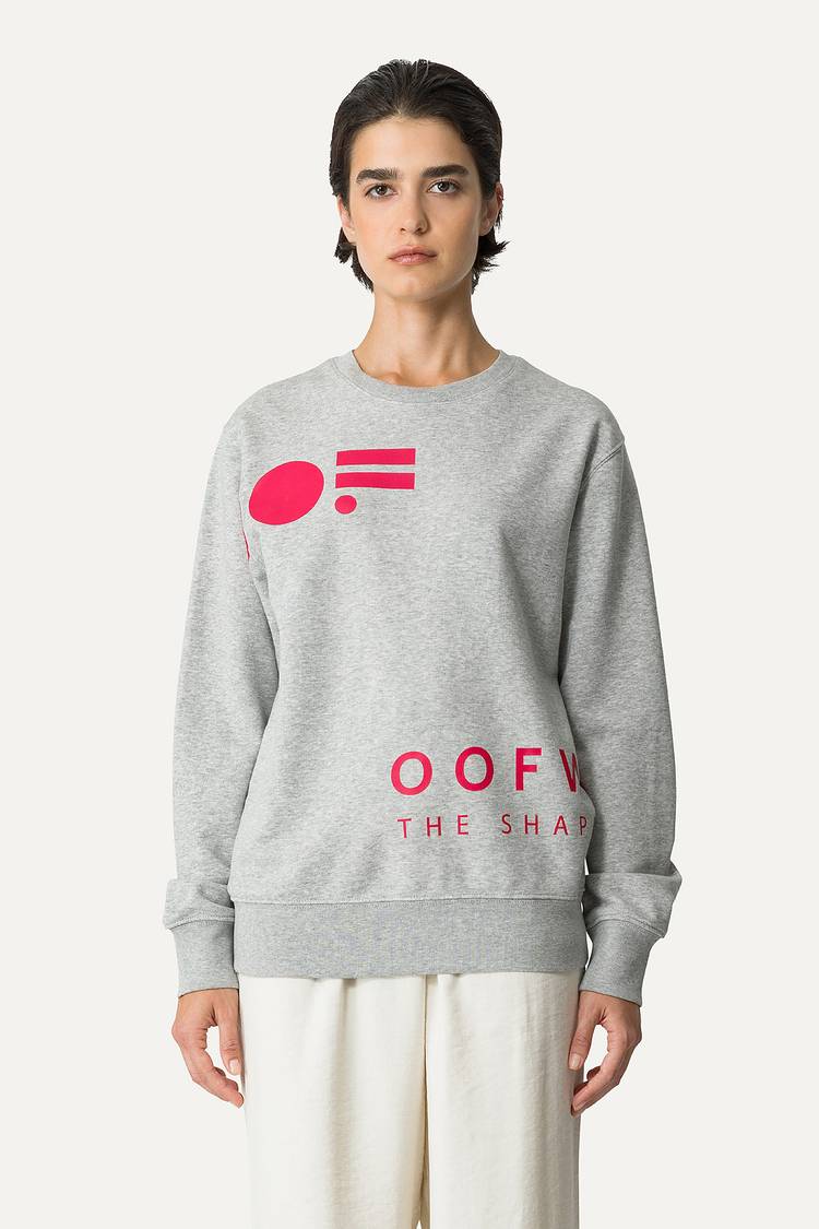 Oof Wear FELPA IN COTONE CON LOGO 4065 - GRIGIO MELANGE Convenienza