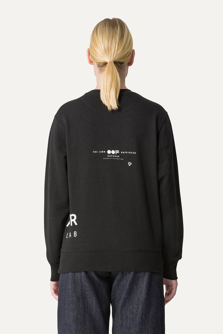Oof Wear FELPA IN COTONE CON LOGO 4065 - NERO Novità