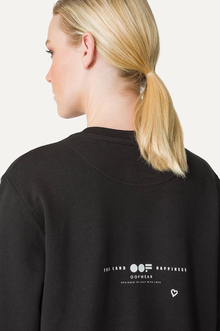Oof Wear FELPA IN COTONE CON LOGO 4065 - NERO Novità