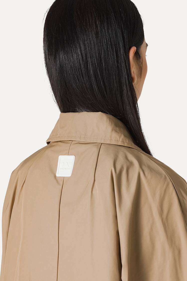 Oof Wear TRENCH IN NYLON MEMORY 9138 - BEIGE Spedizione Gratuita