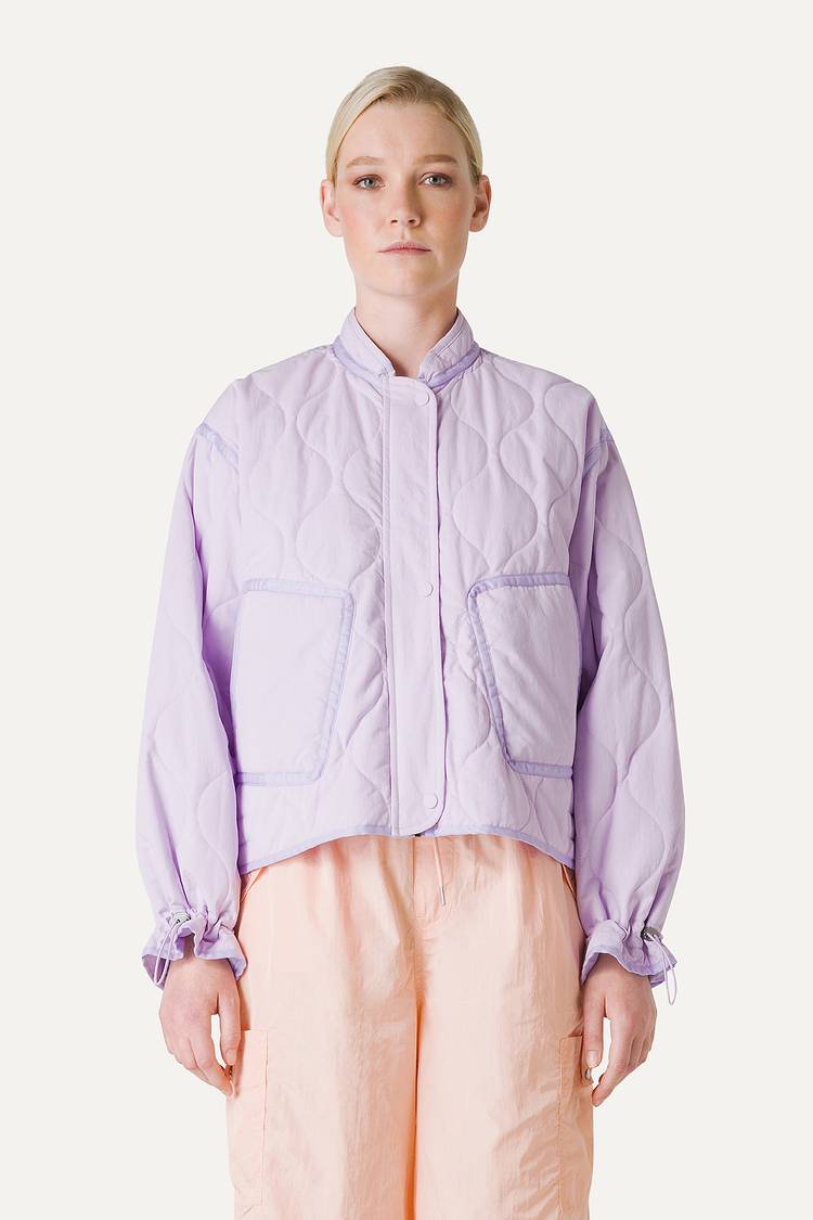 Oof Wear GIACCA CORTA SVASATA IN COTONE TRAPUNTATO 9224 - LILLA Outlet