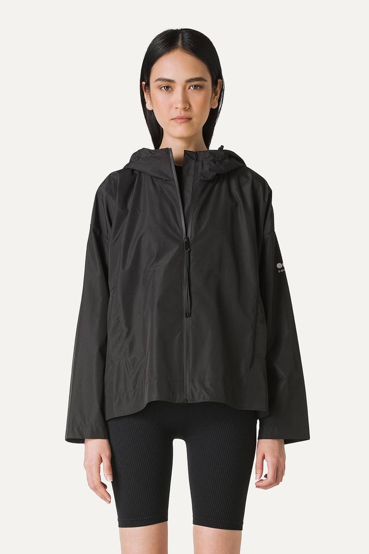 Oof Wear GIACCA CORTA IN NYLON CON INTERNO ARGENTO 9214 - NERO Nuovo