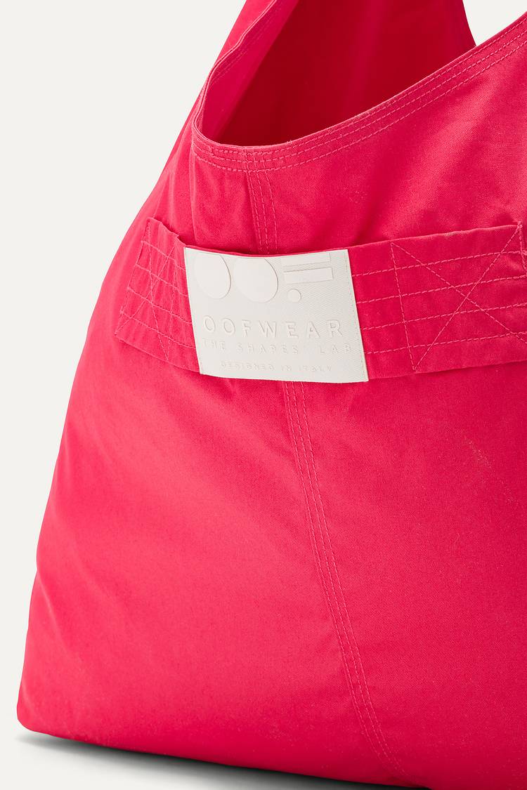 Oof Wear BORSA CON TASCHE IN GABARDINA DI COTONE 3085 - LAMPONE Hotsell